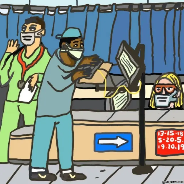 ਮੂਨੀਕ ਜਦੋਂ ਹਸਪਤਾਲ ਪਹੁੰਚੀ ਤਾਂ ਉੱਥੇ ਡਾਕਟਰਾਂ ਦੀ ਥਾਂ ਫੌਜੀਆਂ ਨੇ ਲਈ ਹੋਈ ਸੀ