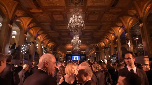 Gala de inauguración del Campeonato Mundial de Ajedrez en Nueva York el 10 de noviembre