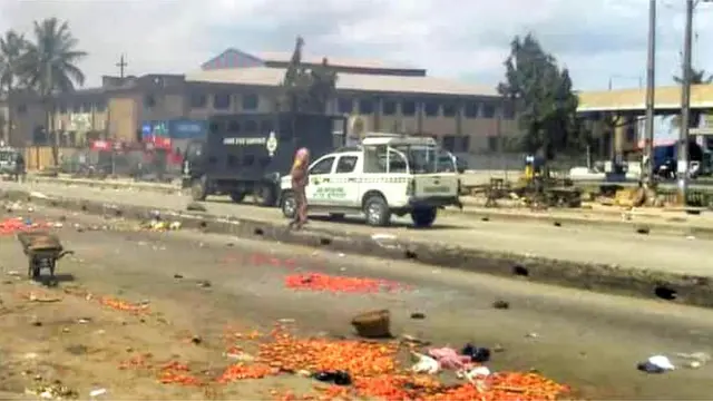 aworan wahala to bẹ silẹ ni Eko