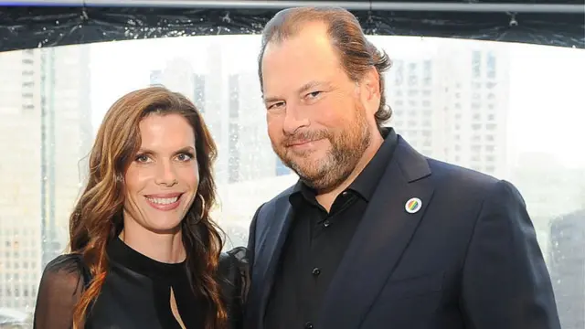 Marc y Lynne Benioff