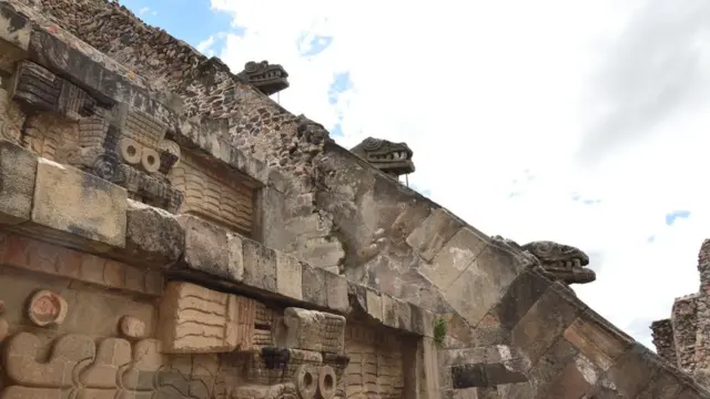 Detalle del templo de Quetzalcóatl