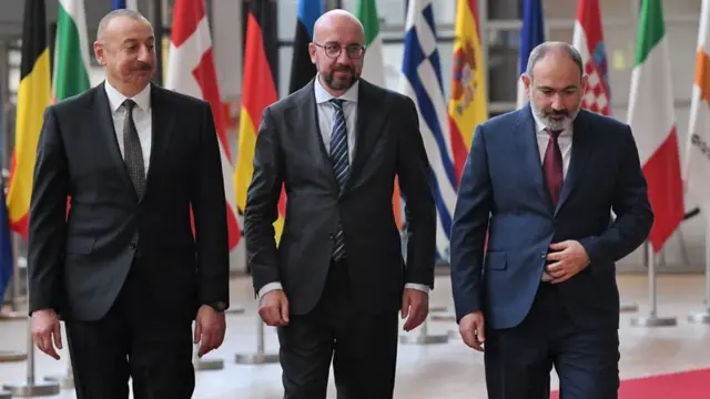 Əliyev-Michel-Paşinyan görüşü (Brüssel, may 2022)