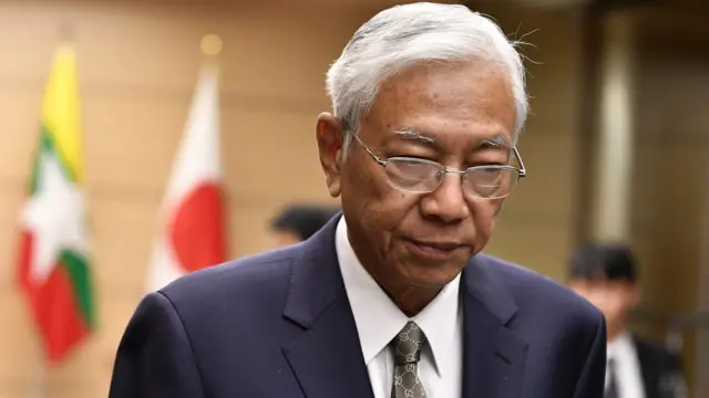 틴 초(71) 미얀마 대통령은 아웅산 수치의 '오른팔'로 알려져왔다