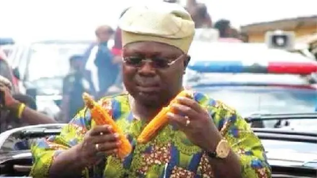 Omisore pẹ̀lú àgbàdo lọ́wọ́