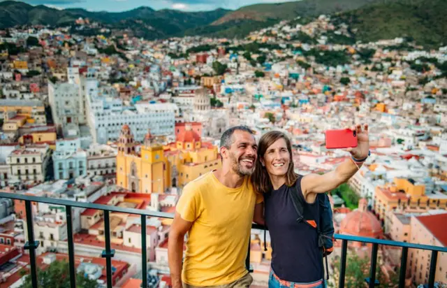 Extranjeros de visita en México.