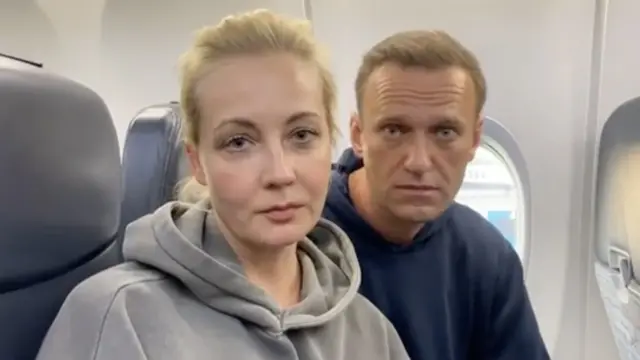 Юлия и Алексей Навальные