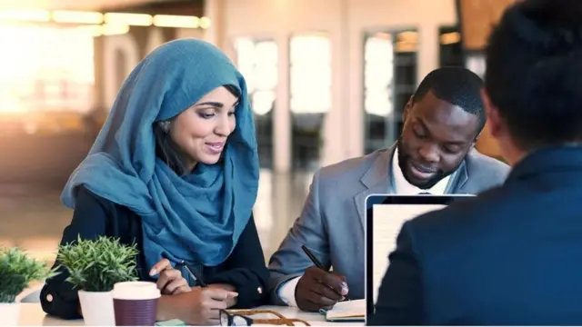 Una reunión laboral