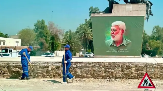 ابومهدی المهندس، رهبر گروه کتائب حزب‌الله و قاسم سلیمانی، فرمانده نیروی قدس سپاه در حمله پهپادی آمریکا کشته شدند