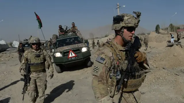 Soldados estadounidenses en la región de Wardak.