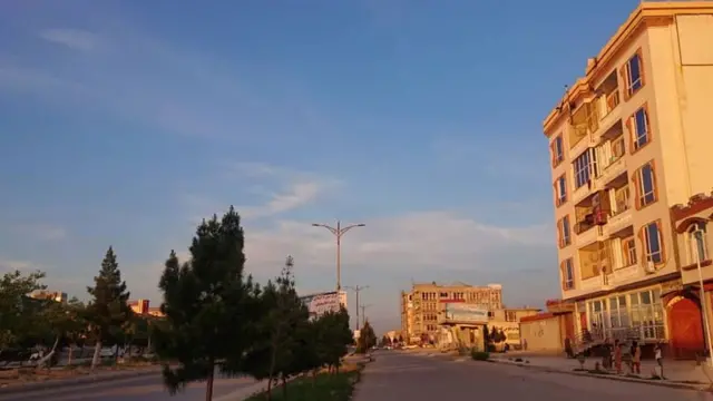 Empty street in Afghanistan