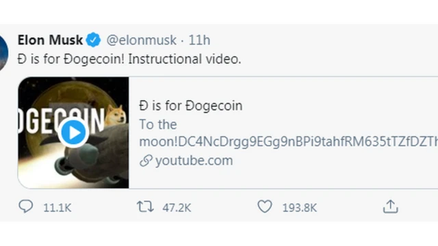 Elon Musk support for crypto