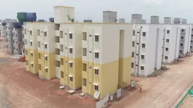 పశ్చిమగోదావరి జిల్లా భీమవరంలో నిర్మించిన ఇళ్లు