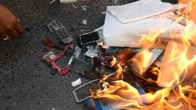 چینی مصنوعات کے خلاف احتجاج