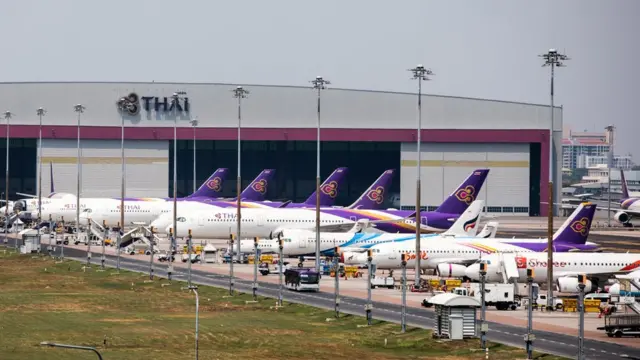 ภาพเครื่องบินการบินไทย