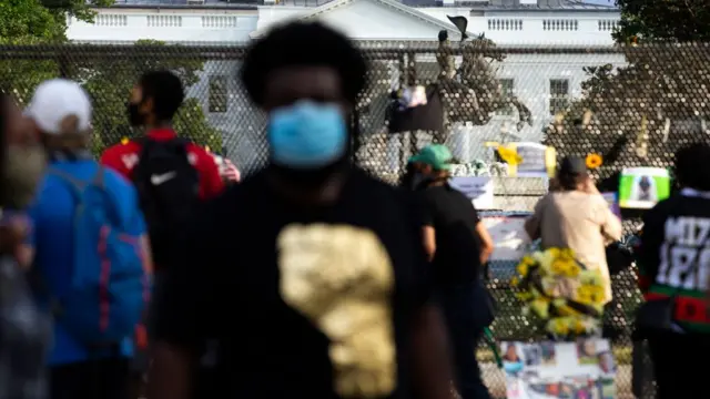 Протесты у Белого дома в Вашингтоне