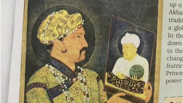 एनसीईआरटी की किताब में मुग़ल बादशाह