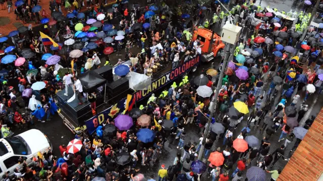 Protesta en Colombia