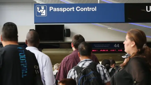 Паспортный контроль в США