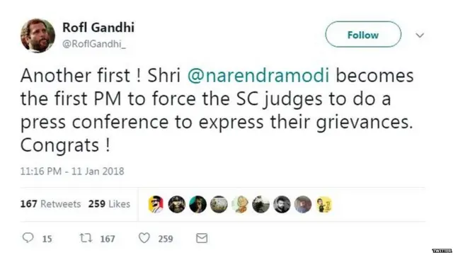 રૉફલ ગાંધીનું ટ્વીટ