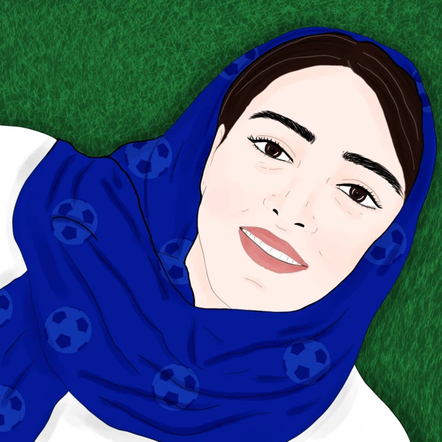 دختر آبی