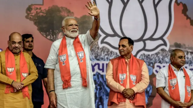 નરેન્દ્ર મોદી, અમિત શાહ, વિજય રૂપાણી