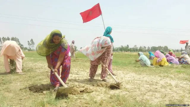 ਜ਼ਮੀਨ ਲਈ ਸੰਘਰਸ਼ ਕਰਦੀਆਂ ਔਰਤਾਂ