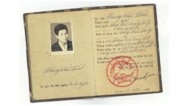 冯太平在越南的驾驶执照