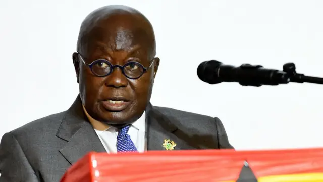 Nana Akufo-Addo, président du Ghana et candidat du Nouveau parti patriotique (NPP) au pouvoir