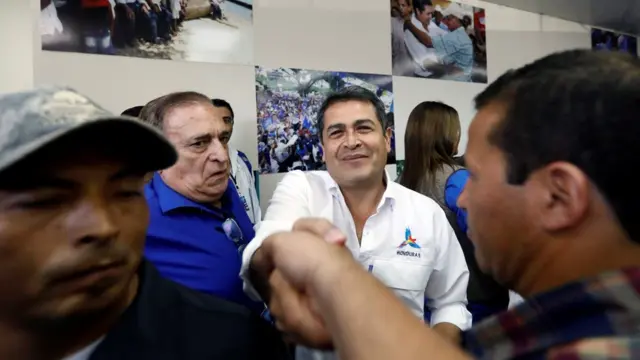 El presidente Juan Orlando Hernández