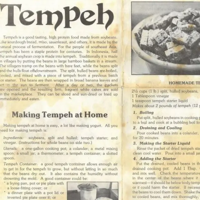 Cara membuat tempe.