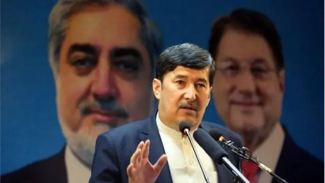 د افغانستان د ولسمشریزو ټاکنو ته د کاندید عبدالله عبدالله دویم مرستیال اسدالله سعادتي