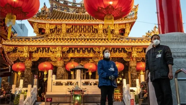 staff in masks in yokohama