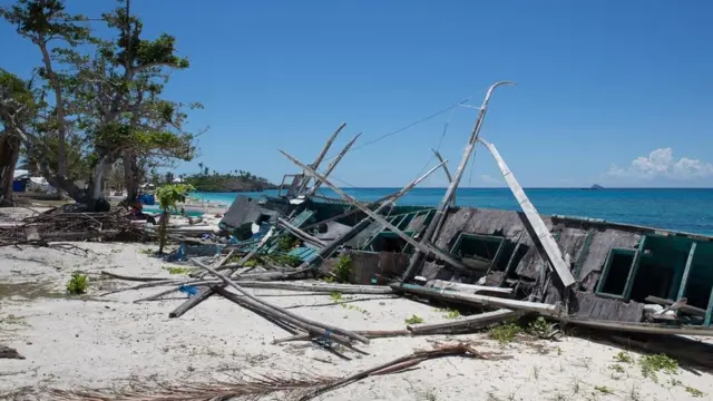 Malapascua após passagem do tufão Haiyan