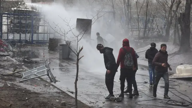 Edirne'deki Pazarkule sınır kapısı