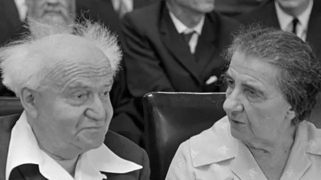 بن غوريون وغولدا مائير