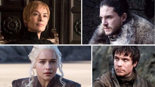 Cersei, Jon Snow, Daenerys e Gendry