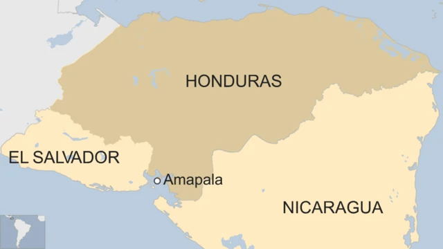 Mapa de Amapala