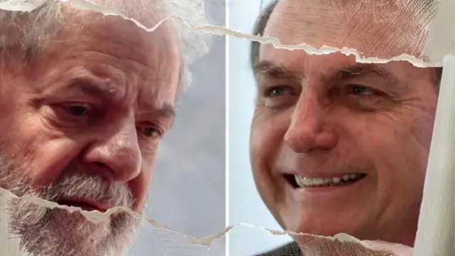 Montagem com fotospinpay betsulLula e Bolsonaro lado a lado