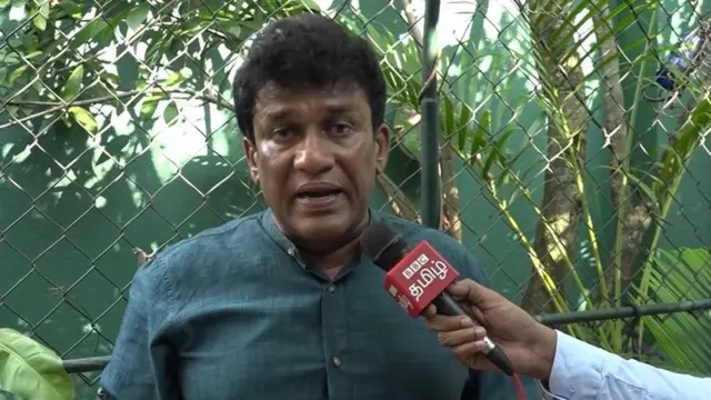 தமிழ் முற்போக்கு கூட்டணியின் தலைவர் மனோ கணேசன்