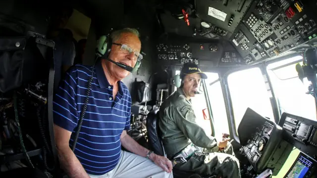 Pedro Pablo Kuczynski en un avión