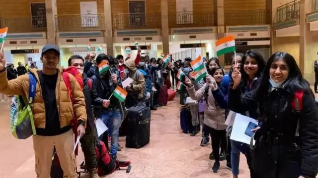 యుక్రెయిన్‌లో భారత విద్యార్థులు