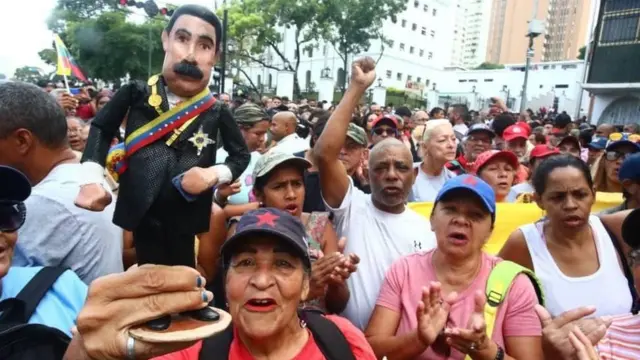 Simpatizantes de Maduro.