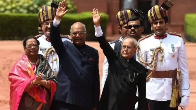 प्रणब मुखर्जी और रामनाथ कोविंद