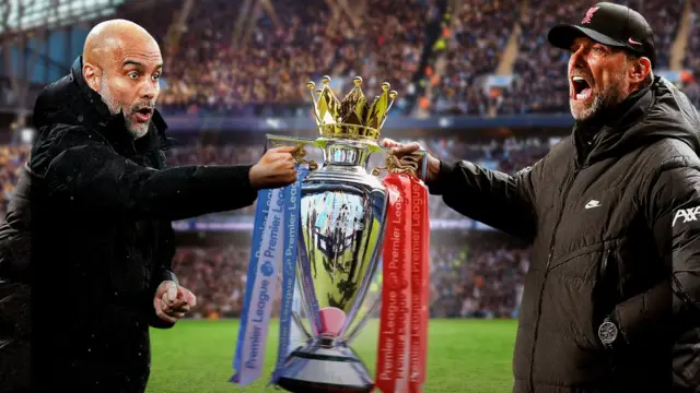 Manchester City boss Pep Guardiola and Liverpool boss Jurgen Klopp
