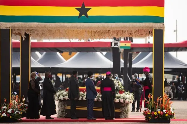 Jerry John Rawlings funeral: Black Star square, military cemetery Accra