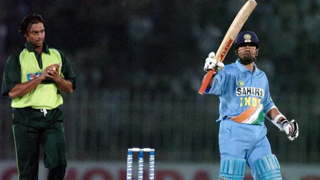 શોએબ અખ્તર અને સચીન તેંડુલકર