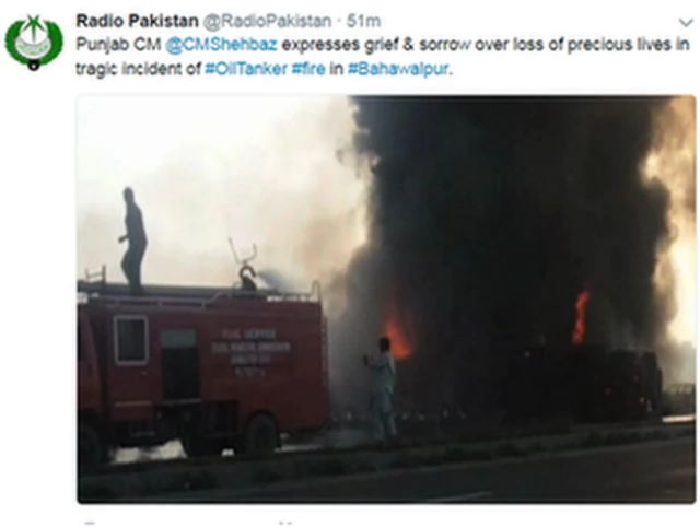 Radio Pakistan tweet