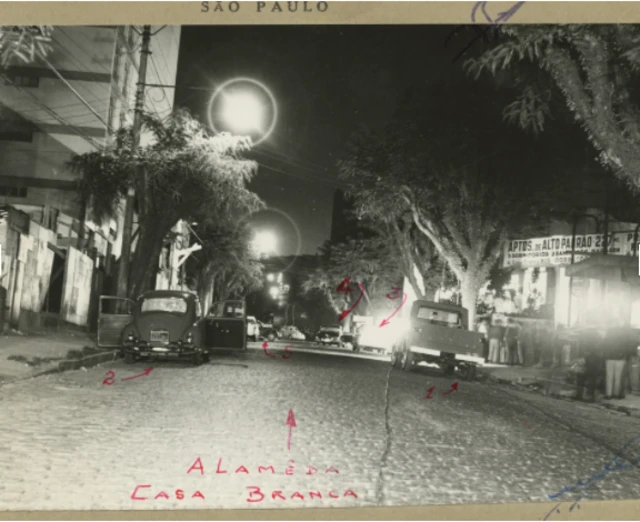 Alameda Casa Branca na noite da morte de Marighella