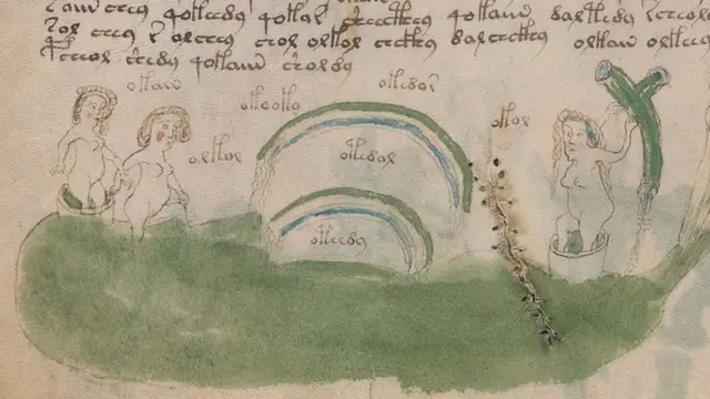 Ilustraciones de mujeres desnudas.