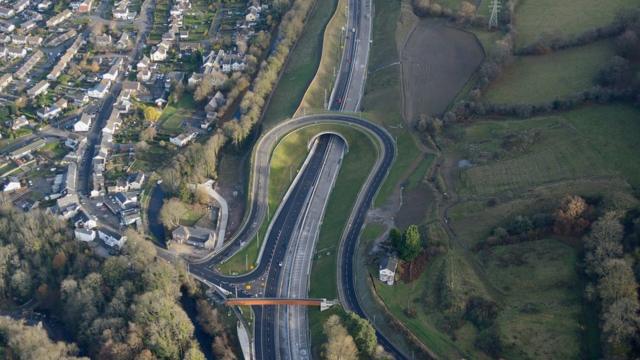 Road widening upgrade of A465 is 100m over budget